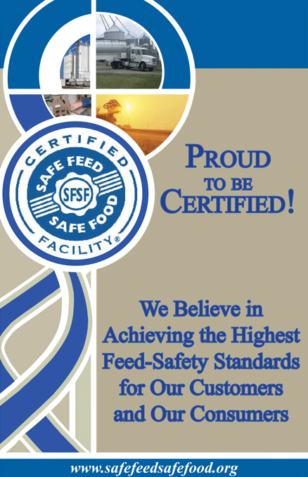 Certified Safe Feed / Safe Food Facility